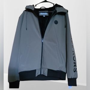 Michael Kors Men's full zip hooded jacket style.